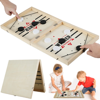 Grand baby-foot pliable pour enfants et adultes, hockey sur table, catapulte, échecs, parent-enfant, fronde rapide, rondelle, jouets de planche 1